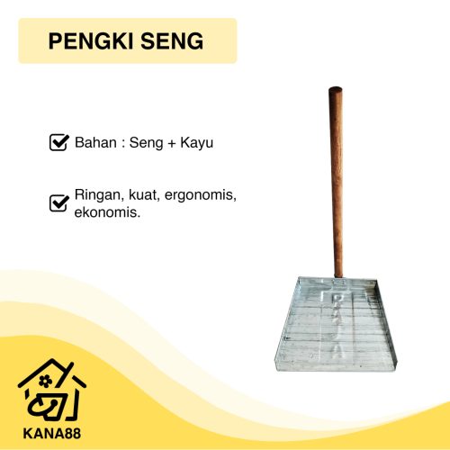 Pengki Seng Serok Besi Murah Meriah Dustpan Dari Bahan Bekas Ramah Lingkungan
