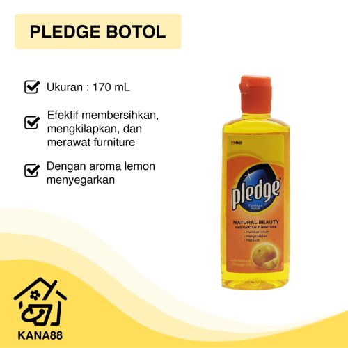 Pledge Botol Furniture Polish 170ml Pengkilap Pembersih Mebel Furniture Kayu