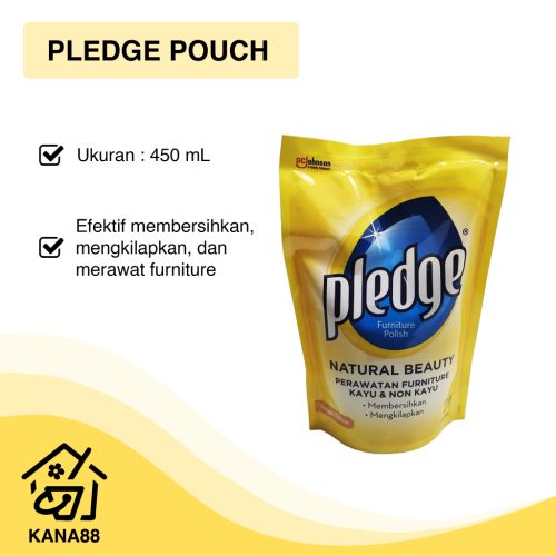 Pledge Pouch 400ml Furniture Polish Refill Natural Beauty Pengkilap Pembersih Mebel