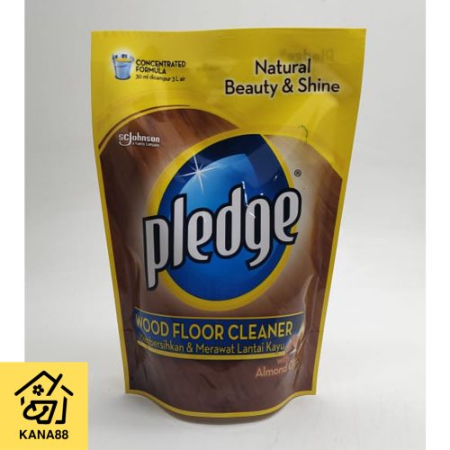 Pledge Pouch Wood Floor Polish 400ml Pengkilap Pembersih Lantai Kayu