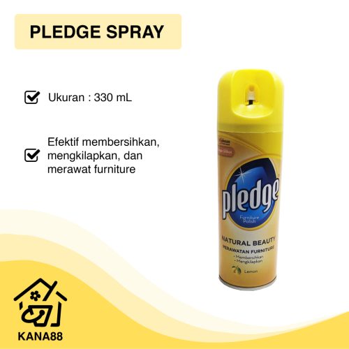 Pledge Spray Aerosol 330ml Furniture Polish Botol Spray Natural Beauty Pengkilap Pembersih Mebel