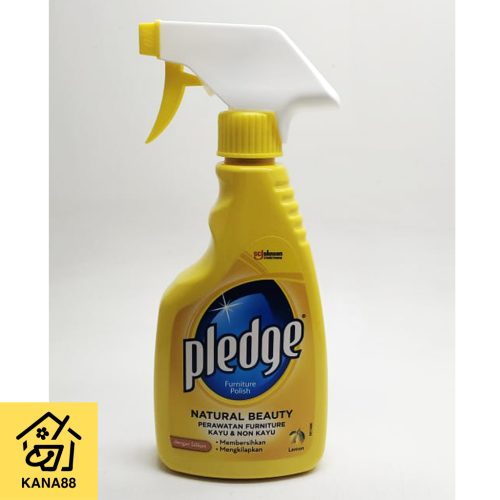 Pledge Trigger 450ml Furniture Polish Botol Spray Pump Natural Beauty Pengkilap Pembersih Mebel