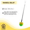 Rakbol Bulat Dragon Sapu Plafon Sawang Langit-Langit Nylon Bisa Diperpanjang
