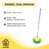 Rakbol Oval Dragon Sapu Plafon Sawang Langit-Langit Telescopic Bisa Dipanjangkan Pembersih Sarang Laba-Laba