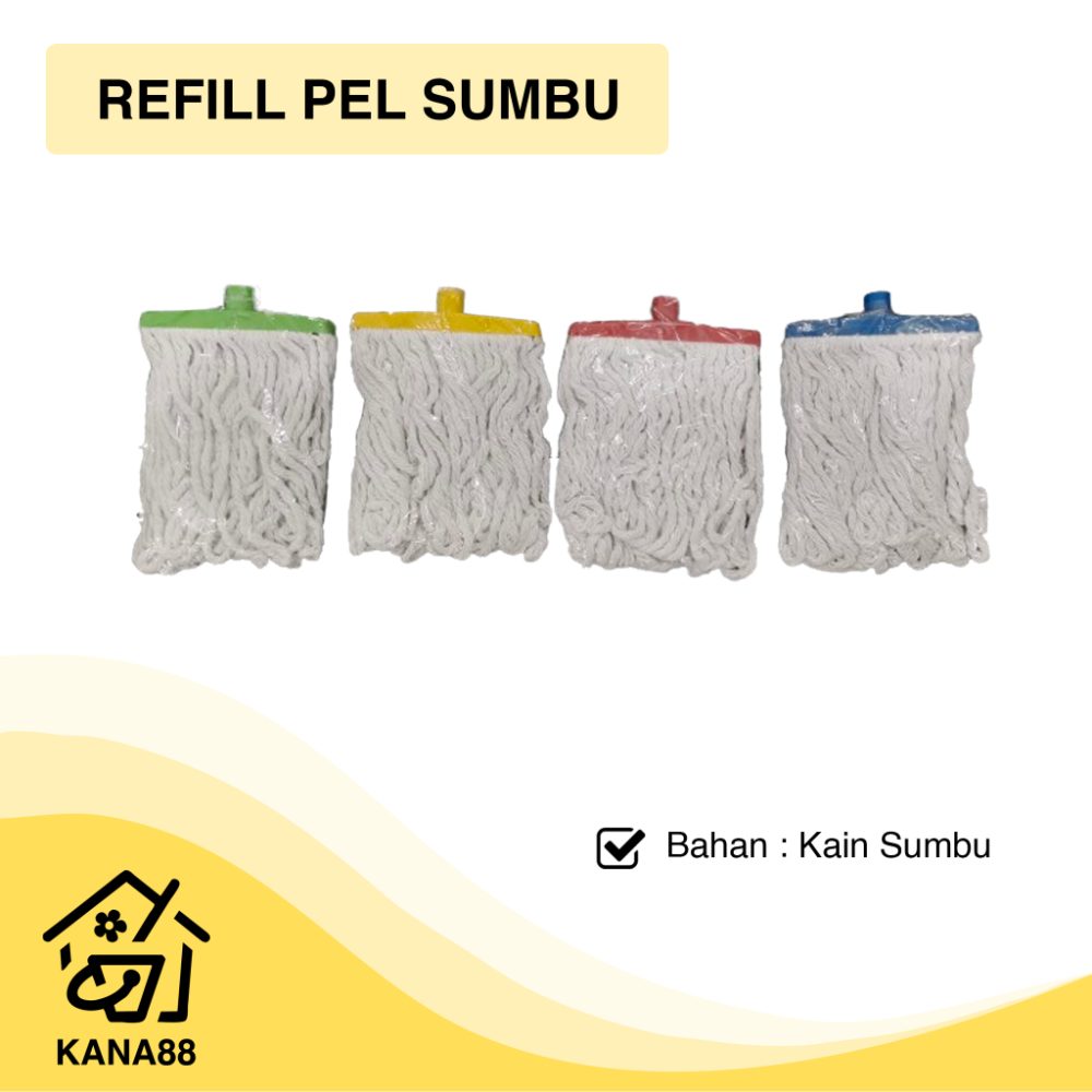 Refill Pel Sumbu Kepala Pel Kotak Kain Katun Sumbu Refill Pel Sumbu Kepala Pel Kotak Kain Katun Sumbu