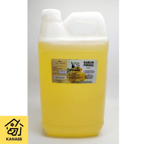 Sabun Cuci Piring Lemon 5 Liter Pirwos Grade A Busa Extra Dishwashing Liquid Soap