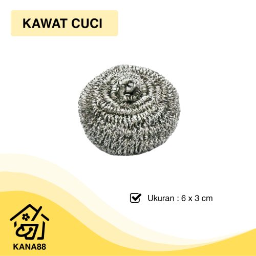 Sabut Kawat Cuci Piring Piring Bola Stainless Gosok Panci Wajan