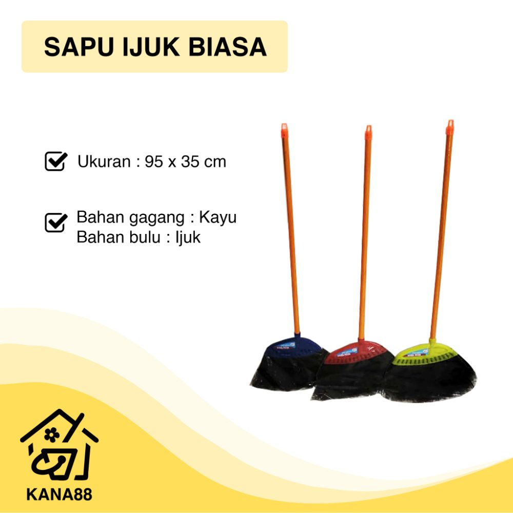 Sapu Ijuk Biasa Sapu Lantai Rumah Pembersih Debu Lantai