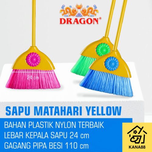 Sapu Matahari Dragon Sapu Nilon Lakop Premium Broom Sapu Lantai Senar