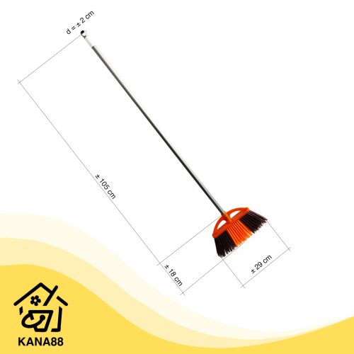 Sapu Potens Lili Sapu Nilon Lantai Plastik Nylon Premium Broom