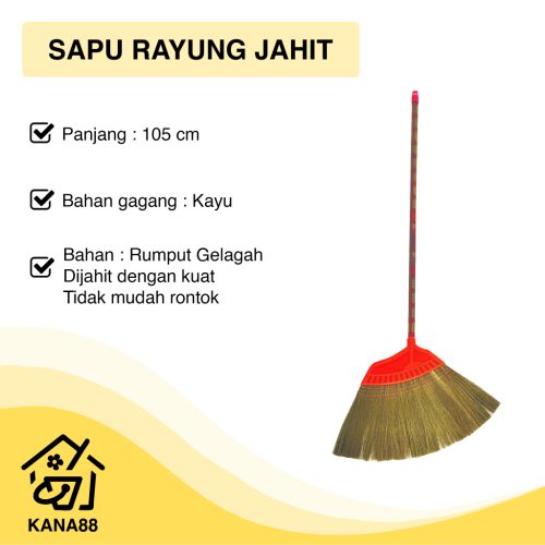 Sapu Rayung Jahit Sapu Ijuk Rumput Rayung Jahit Tradisional Kuat
