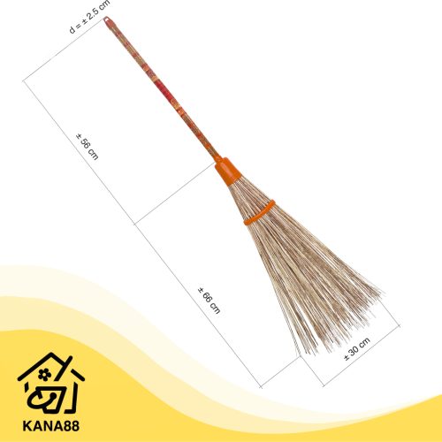 Sapu Taman Caisar Sapu Lidi Halaman Kebun Panjang Gagang Kayu Murah