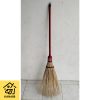 Sapu Taman Merah Super Lidi Panjang Sapu Taman Gagang Kayu Murah Premium