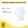 Sarung Tangan Plastik Biasa Bening Ekonomis Murah Meriah Hand Gloves