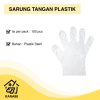 Sarung Tangan Plastik Cleany 100 pcs Steril Disposeable Hand Gloves