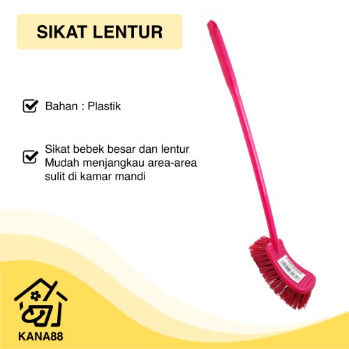 Sikat Gagang Pendek Potens Sikat Lantai Kamar Mandi Kloset Panjang
