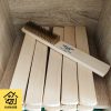 Sikat Kawat Kuningan Halus 8 Baris Gagang Kayu Pembersih Sela Keramik