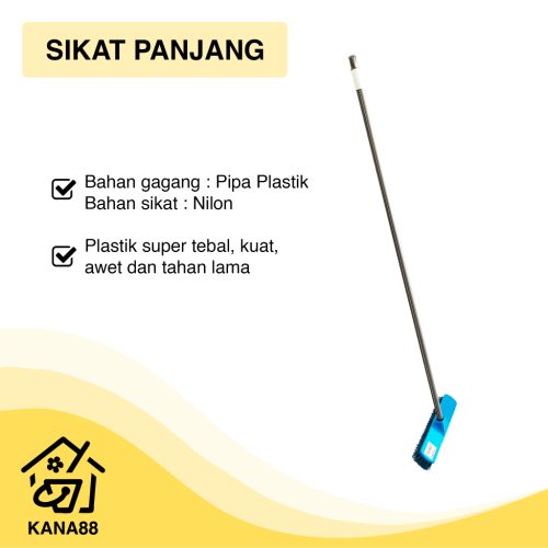 Sikat Lantai Panjang Potens Sikat Kamar Mandi Plastik Nilon Nylon