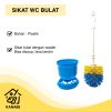Sikat WC Bulat Dragon + Wadah Bisa Ditutup Bisa Berdiri Sikat Kamar Mandi