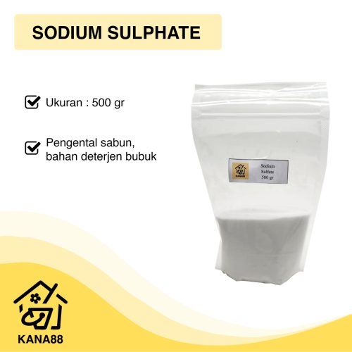Sodium Sulphate 500 Gram Garam Natrium Sulfat Sodium Sulfat Pengental Sabun