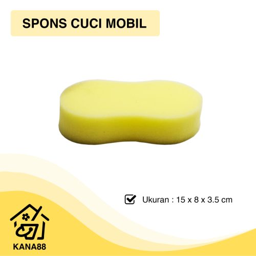 Spons Cuci Mobil Spon Busa Cuci Mobil Motor Jumbo Lembut Kuning Car Wash Sponge