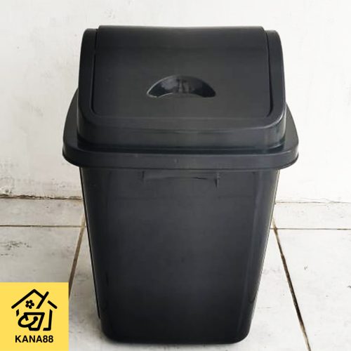 Tempat Sampah Tutup Goyang 10L Plastik Dustbin