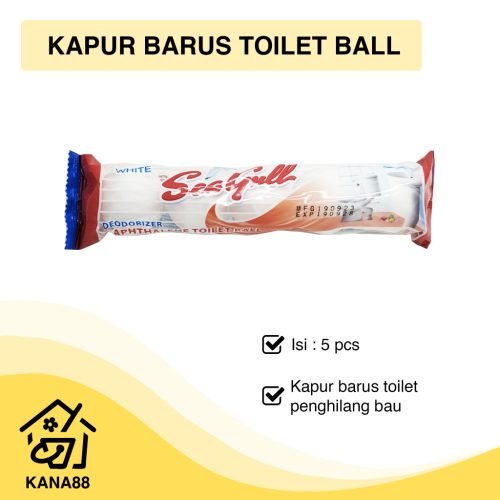 Toilet Ball Seagull Isi 5 Kapur Barus Toilet Pengharum Ruangan Penghilang Bau Kamar Mandi Camper Napthalene Ball