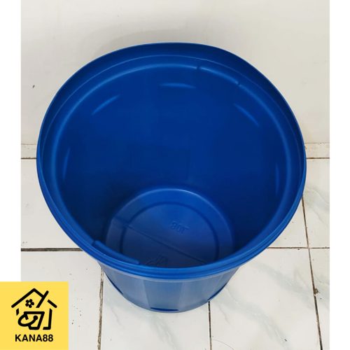 Tong Kuat 80L Drum Plastik HDPE Tempat Sampah Ember Jumbo