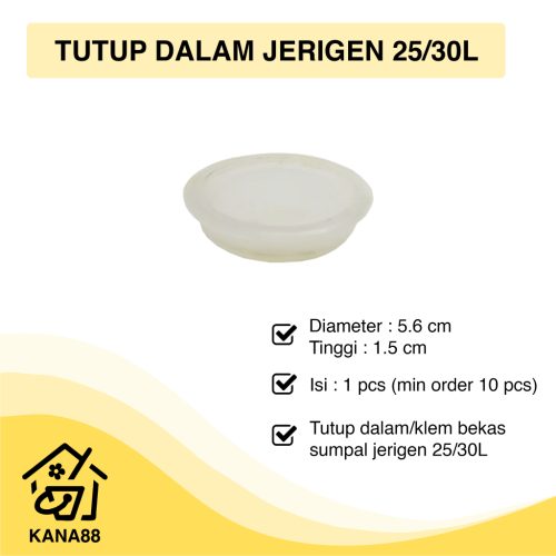 Tutup Dalam Jerigen 25/30L Plastik 1 pcs Bekas Klem Sumpal Plug Jerigen Drum Besar