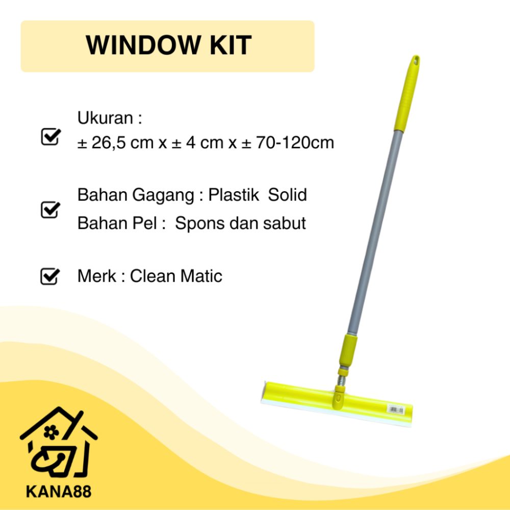 Window Kit Clean Matic Spons Sabut