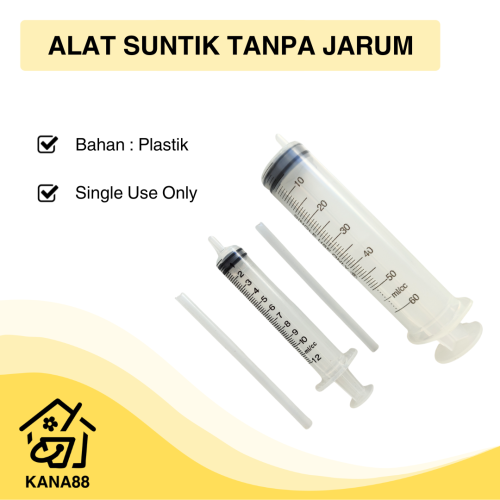 Suntikan Parfum Spuit Alat Suntik Plus Selang Tanpa Jarum Syringe