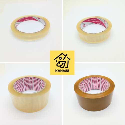 Lakban dan Isolasi Daimaru Ukuran 1/2 Inch 1 Inch 2 Inch Solatip