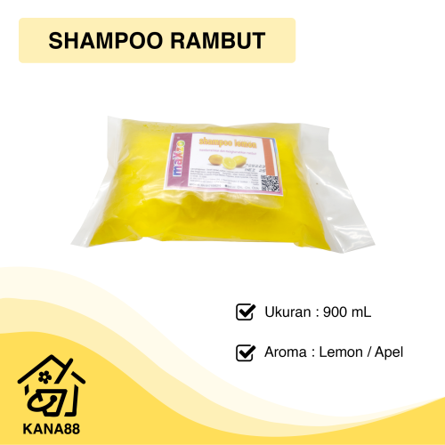 Shampoo Rambut Maxzo Refill 900mL Lemon / Apel Sampo Mandi Original