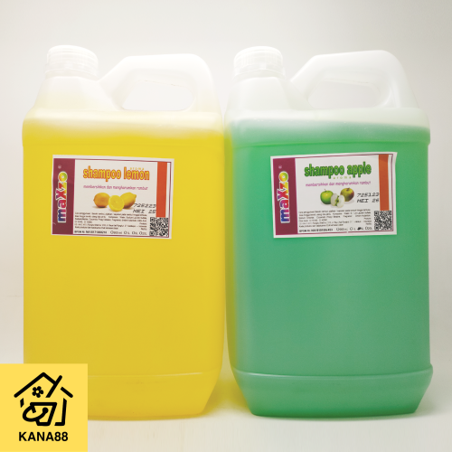 Shampoo Mandi Maxzo Jerigen 5 Liter Lemon / Apel Sampo Rambut Original