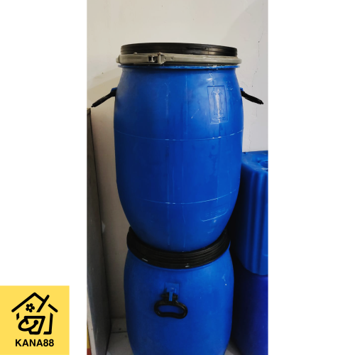 Tong/Drum Baru/Bekas Pengental 60L Tong Plastik Pengunci Tong Sampah Tong/Drum Baru/Bekas Pengental 60L Tong Plastik Pengunci Tong Sampah