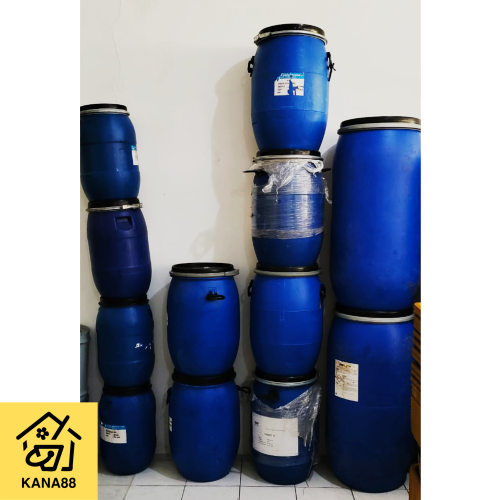 Tong/Drum Baru/Bekas Pengental 60L Tong Plastik Pengunci Tong Sampah Tong/Drum Baru/Bekas Pengental 60L Tong Plastik Pengunci Tong Sampah
