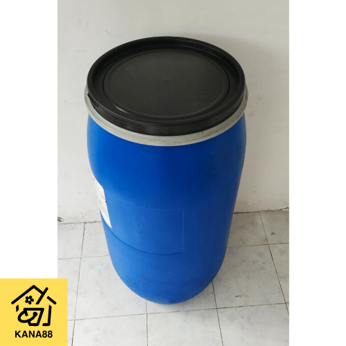 Tong/Drum Baru/Bekas Texapon 165L Tong Plastik Pengunci Tong Sampah