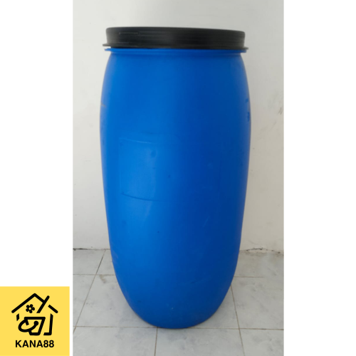 Tong/Drum Baru/Bekas Texapon 165L Tong Plastik Pengunci Tong Sampah
